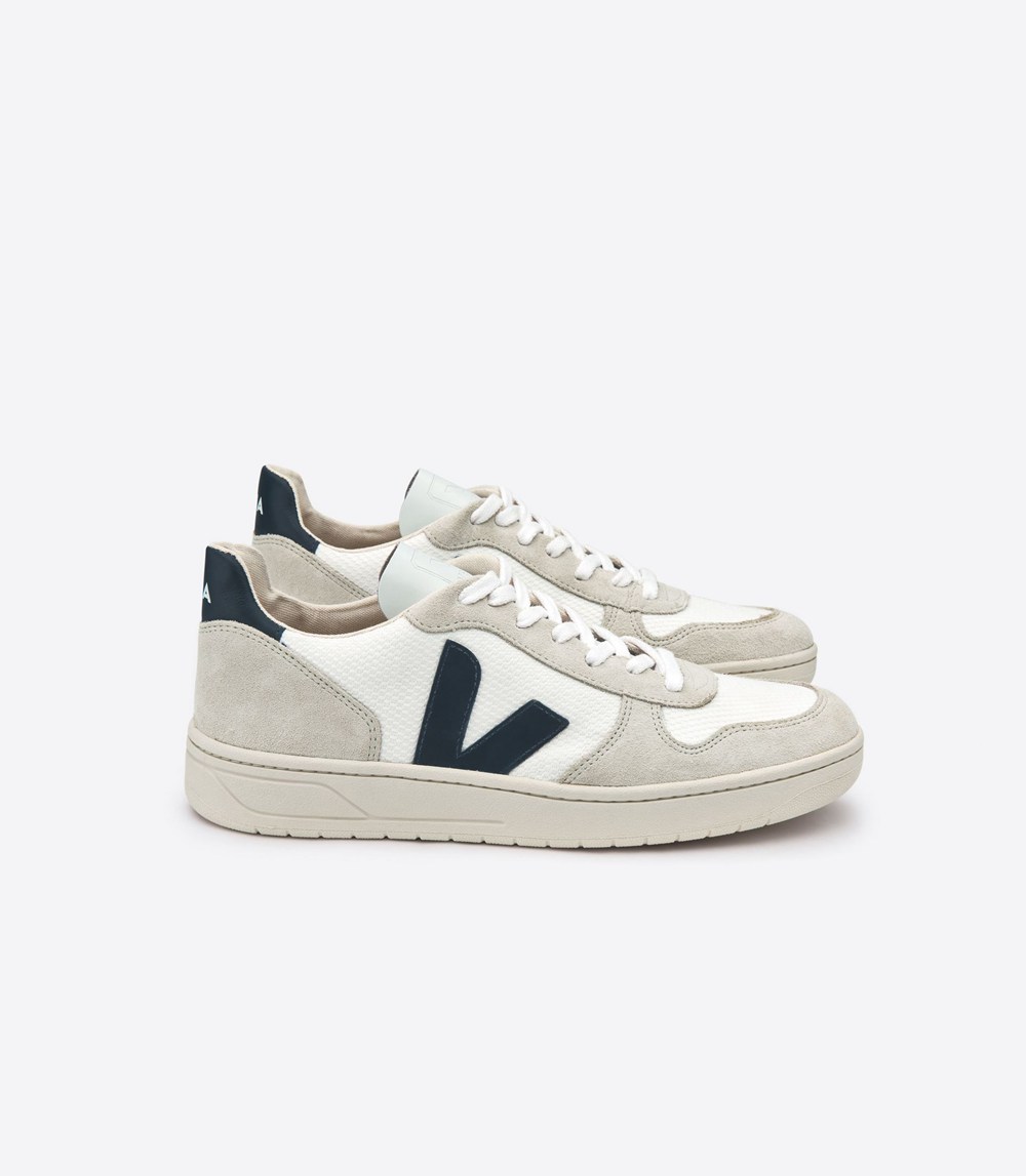 Veja Sneakers Barbati - V-10 B-Mesh - Albi/Bej - 4573812-WG